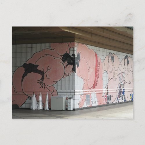 Sumo Mural Wall Art Postcard