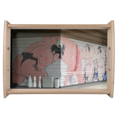 Sumo Mural Wall Art Serving Tray