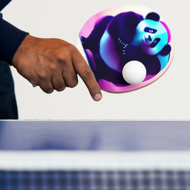 Sumo Panda The Bamboo Gnasher, Ping Pong Paddle (Insitu)