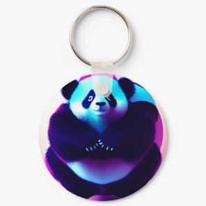 Sumo Panda The Bamboo Gnasher, Round Keyring