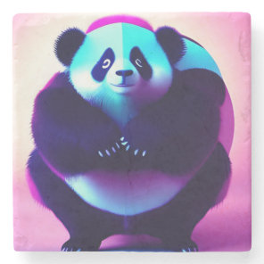 Sumo Panda The Bamboo Gnasher, Stone Coaster