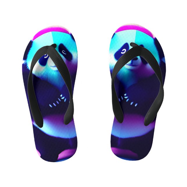 Sumo Panda The Bamboo Gnasher, Thongs Kid's Flip Flops (Footbed)
