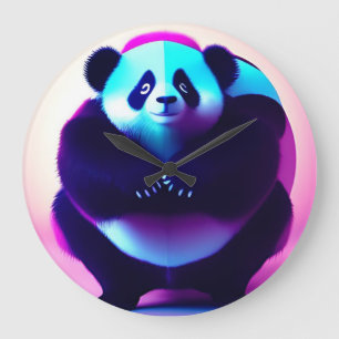 Sumo Panda The Bamboo Gnasher, Wall Clock