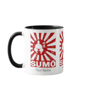 Sumo Retro Wrestler Japanese Vintage Design Mug