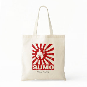 Sumo Retro Wrestler Japanese Vintage Design Tote Bag