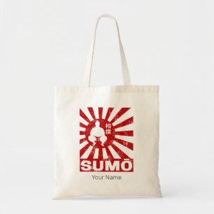 Sumo Retro Wrestler Japanese Vintage Design Tote Bag
