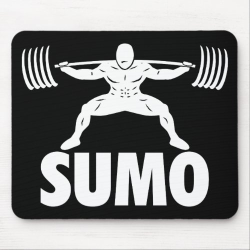 SUMO SQUAT _ Powerlifting Motivational Mouse Pad