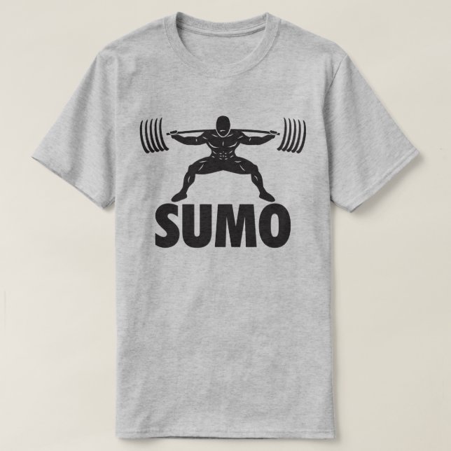 SUMO SQUAT - Powerlifting Motivational T-Shirt (Design Front)