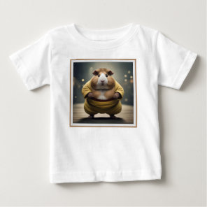 "Sumo Squeakdown: The Mighty Guinea Pig Wrestler" Baby T-Shirt