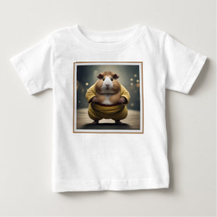 "Sumo Squeakdown: The Mighty Guinea Pig Wrestler" Baby T-Shirt