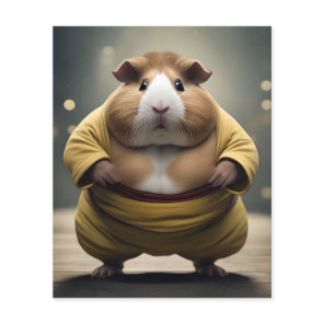 "Sumo Squeakdown: The Mighty Guinea Pig Wrestler" Flyer