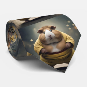 "Sumo Squeakdown: The Mighty Guinea Pig Wrestler" Neck Tie