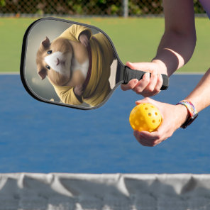 "Sumo Squeakdown: The Mighty Guinea Pig Wrestler" Pickleball Paddle