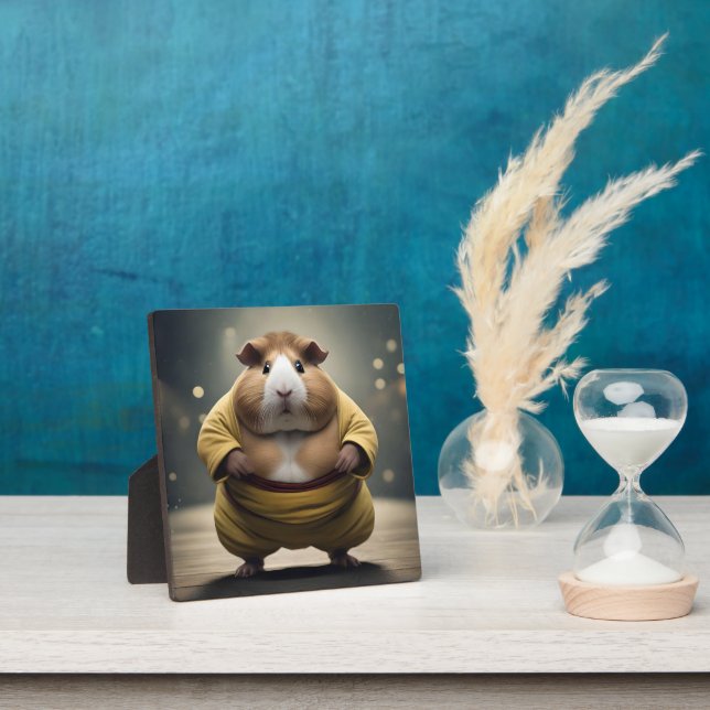 "Sumo Squeakdown: The Mighty Guinea Pig Wrestler" Plaque (Insitu)