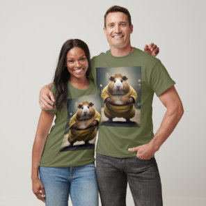 "Sumo Squeakdown: The Mighty Guinea Pig Wrestler" T-Shirt