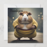 "Sumo Squeakdown: The Mighty Guinea Pig Wrestler" Thank You Card