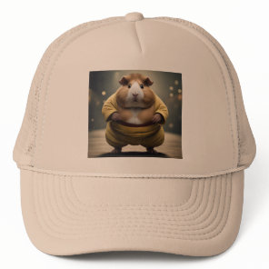 "Sumo Squeakdown: The Mighty Guinea Pig Wrestler" Trucker Hat