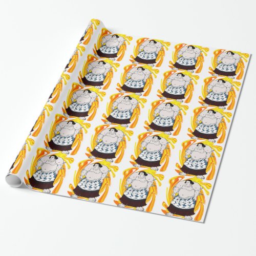 Sumo Sweeper Wrapping Paper