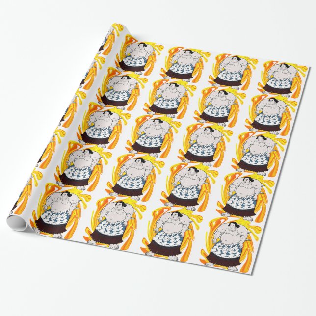 Sumo Sweeper Wrapping Paper (Unrolled)