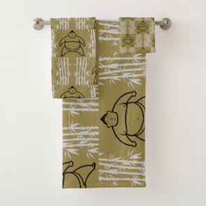 Sumo Wrestler Bath Towel Set