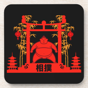 Sumo Wrestler Beverage Coaster
