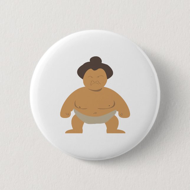 Sumo Wrestler Button (Front)