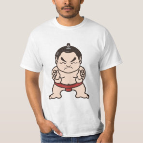 Sumo Wrestler Cartoon Japan Japanese Wrestling T-Shirt