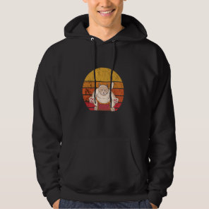 Sumo Wrestler Cat Vintage Sumo Wrestling Japanese  Hoodie