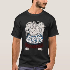 Sumo Wrestler Distressed T-Shirt