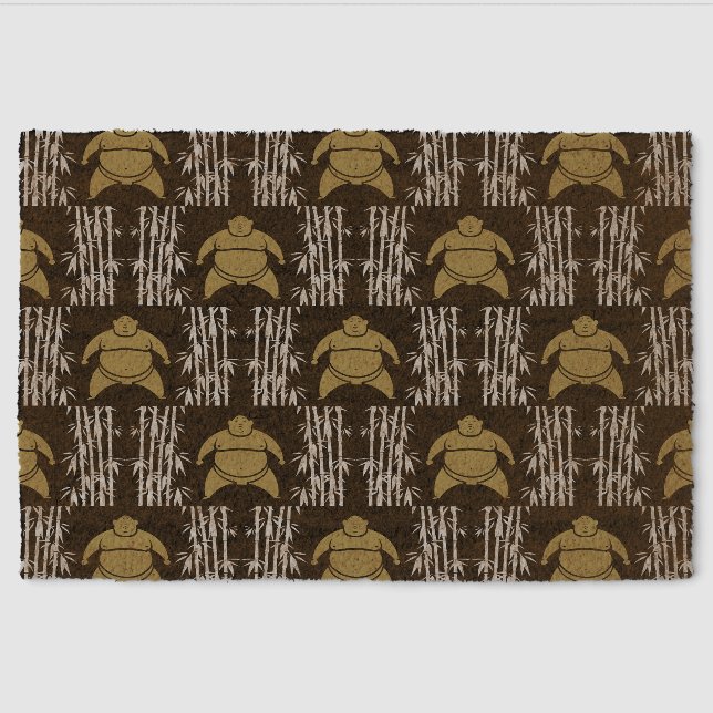 Sumo Wrestler Fiber Doormat (Front)