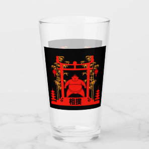 Sumo Wrestler Glass