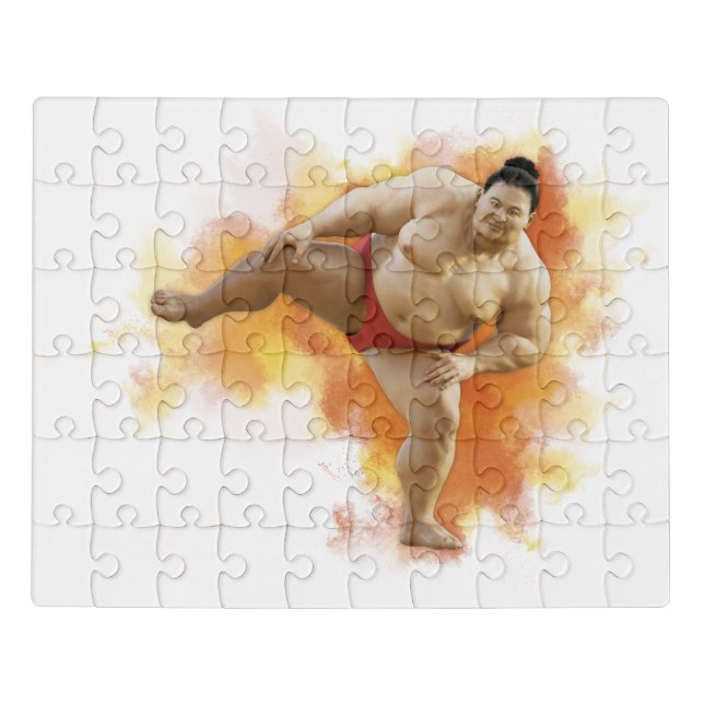 SUMO Wrestler Jigsaw Puzzle (Puzzle Horizontal)