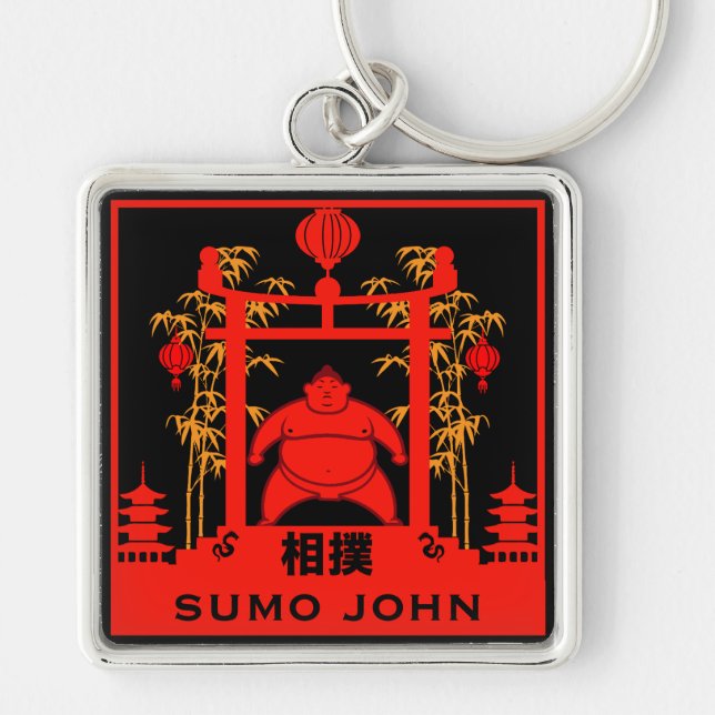Sumo Wrestler Keychain (Front)