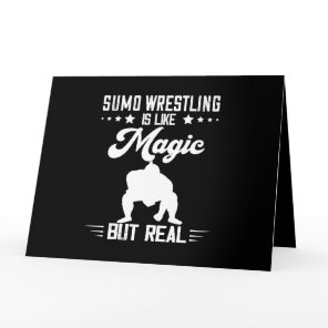 Sumo Wrestler Magic But Real Japanese Wrestling Su Card