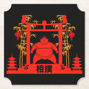Sumo Wrestler Paper Coaster