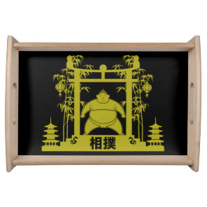 Sumo Wrestler Serving Tray