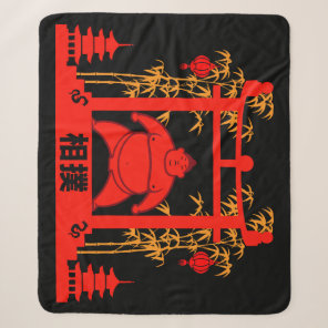 Sumo Wrestler Sherpa Blanket