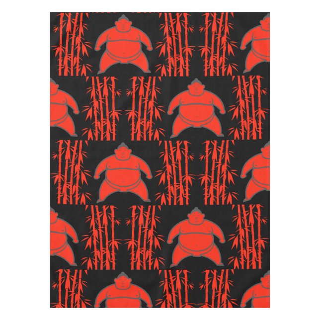 Sumo Wrestler Tablecloth (Front)