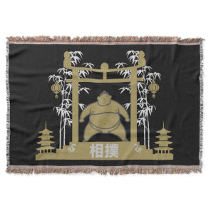 Sumo Wrestler Throw Blanket