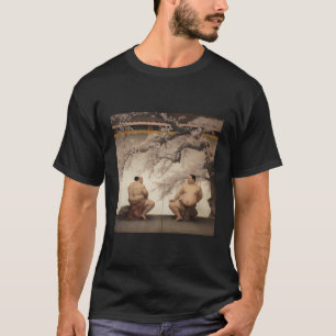 Sumo Wrestler Under K Blossoms T-Shirt