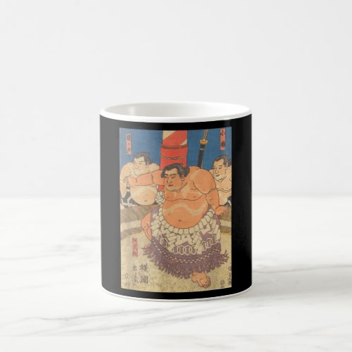 Sumo Wrestler Vintage Art I love Japanese Sumo Coffee Mug
