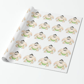 Sumo Wrestler Wrapping Paper