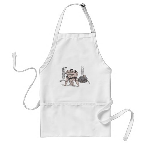 Sumo Wrestlers Adult Apron