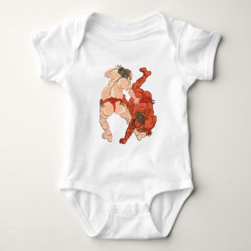 Sumo Wrestlers Baby Bodysuit