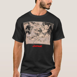 Sumo Wrestlers, Circa 1800's. Japan. T-Shirt