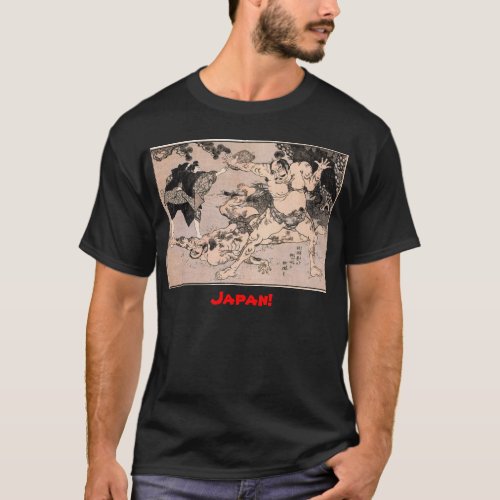Sumo Wrestlers Circa 1800s Japan T_Shirt