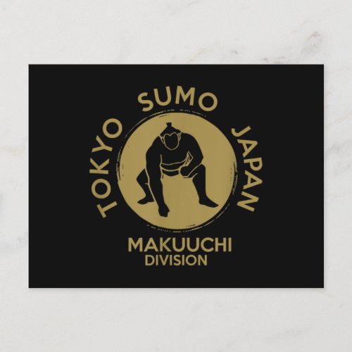 Sumo Wrestling Japan Tokyo Makuuchi Tournament Postcard