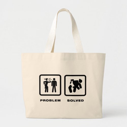 Sumo Wrestling Large Tote Bag