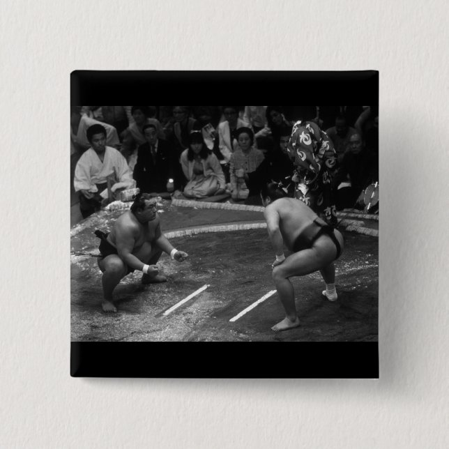 SUMO Wrestling Pinback Button (Front)