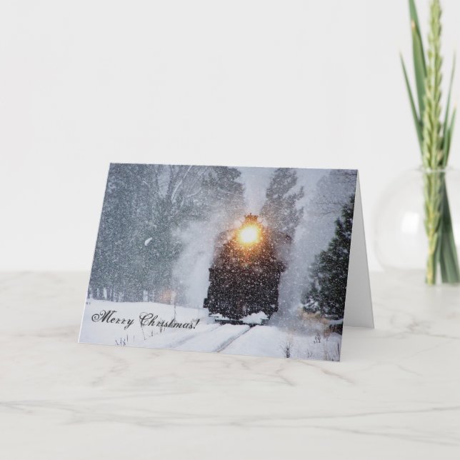 Sumpter Valley Train Christmas Card (Front)